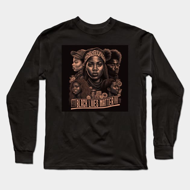 BlackLivesMatter Long Sleeve T-Shirt by Caspi